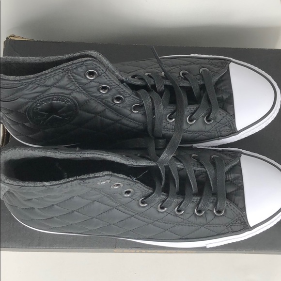 Converse Quilted Chuck Taylor High Tops Black - Picture 2 of 5